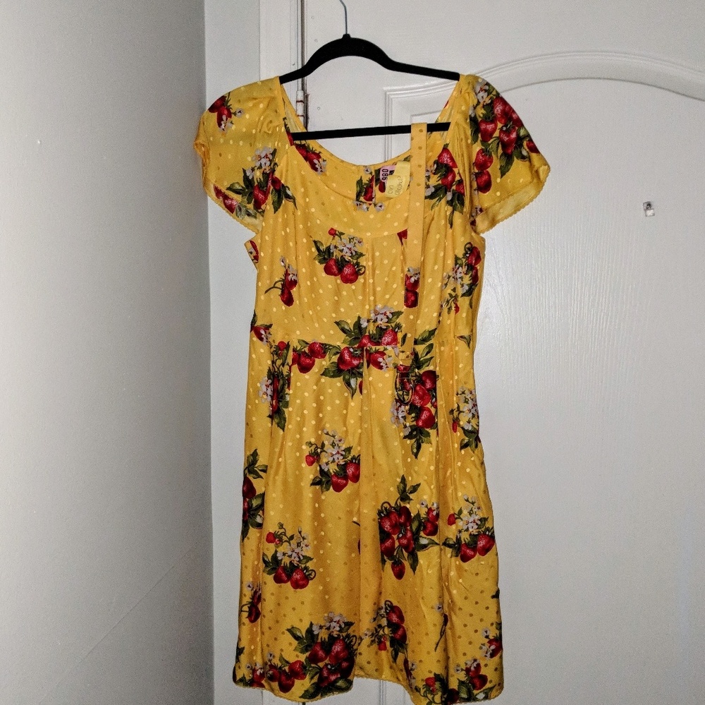 Juicy Couture Belted Strawberry Dress